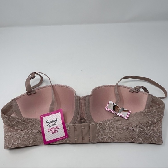 Maidenform Blush Pink Self Expressions Multiway Convertible Push Up Bra Size 34B - Picture 7 of 15